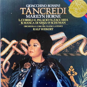 Vintage Opern LP Box Set: Tancredi von Rossini , mit Marilyn Horne, Ralf Weikert, 3xLP, Import, CBS I3M39073, 1985