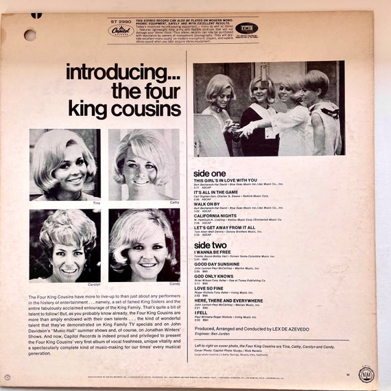 洋楽 four king cousins capitol US