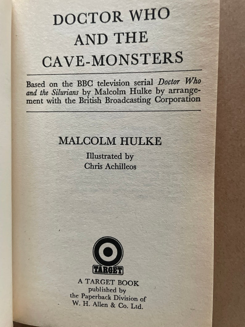 Doctor Who And The Cave-Monsters by Malcolm Hulke, import, illustrated, TV tie-in, Target, 1983 image 5