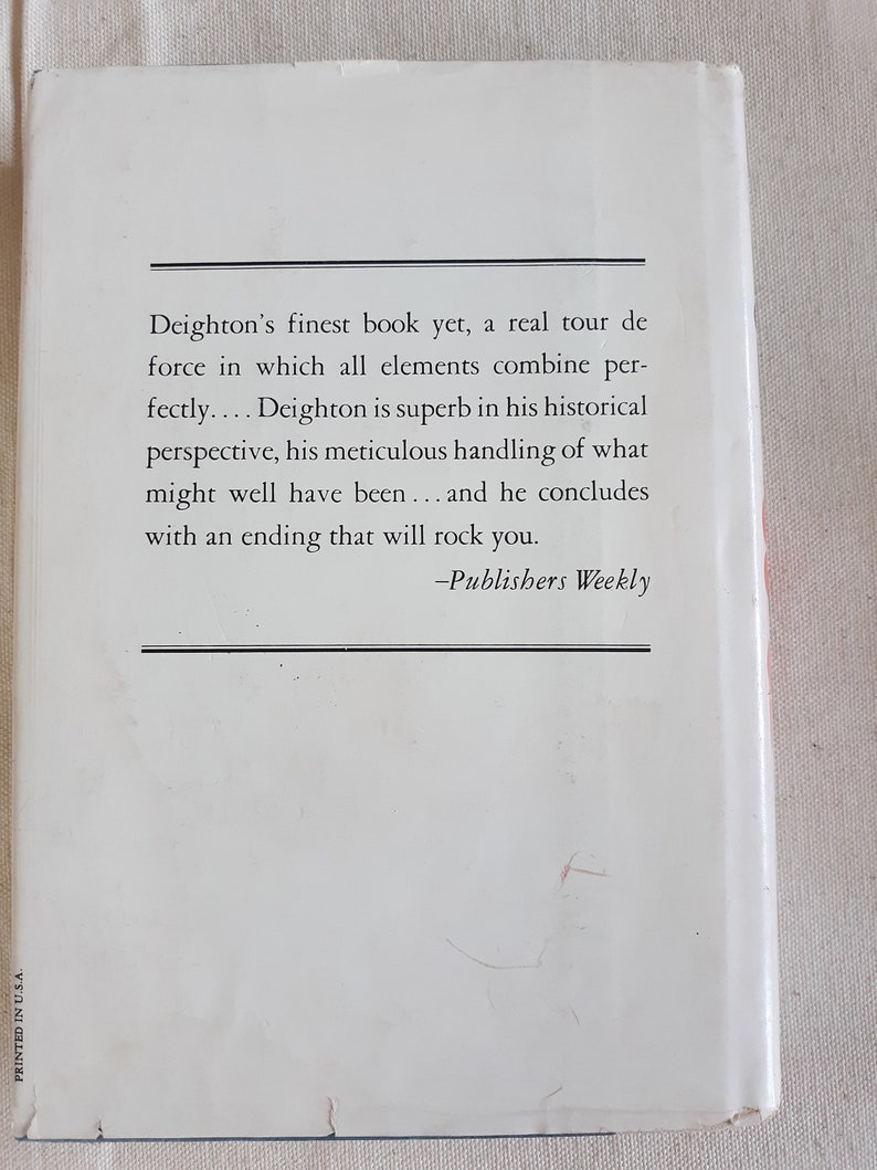 Vintage spy novel: SS-GB by Len Deighton, 2nd US Pr., 1979 image 3