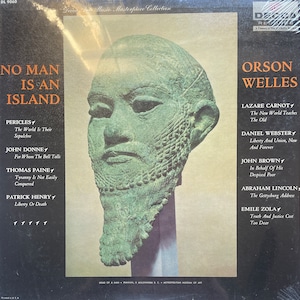 Rare sealed prose recording: No Man Is An Island by Orson Welles, Decca DL9060, 1957