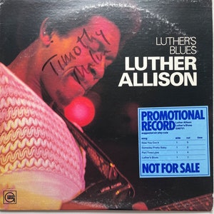 Vintage blues LP: Luther’s Blues by Luther Allison, promo, Gordy G967V1-DJ, 1974