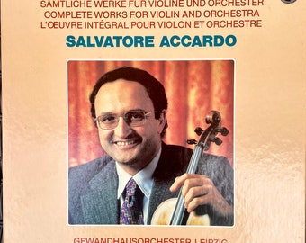 Classical LP Box Set: Bruch Complete Works for Violin and Orchestra by Salvatore Accardo, Gewandhaus Orch., Philips 6998032, 1981