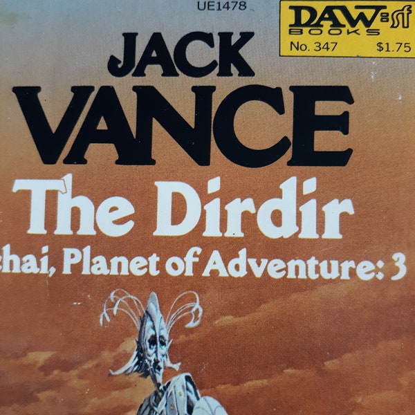 Vintage paperback SciFi novel: The Dirdir by Jack Vance, 1st Printing, 1979.