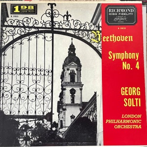 Classical LP: Beethoven Symphony No. 4 by Georg Solti, London Philharmonic, mono, Richmond B19033, c. 1960