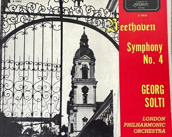 Classical LP: Beethoven Symphony No. 4 by Georg Solti, London Philharmonic, mono, Richmond B19033, c. 1960