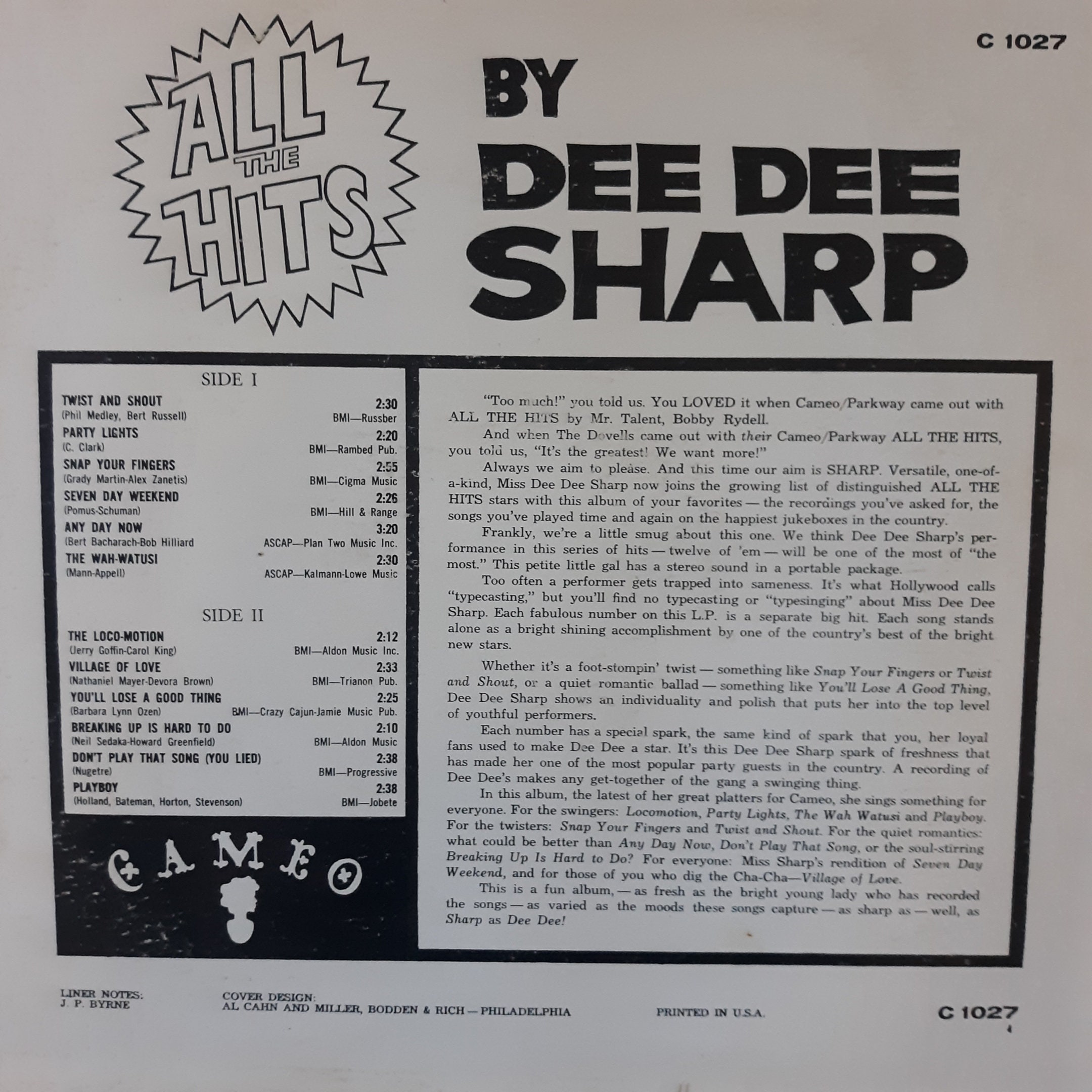 All The Hits By Dee Dee Sharp レコード Dee Dee Sharp : All The Hits By Dee Dee Sharp & More (CD