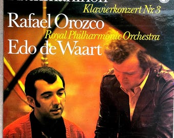 Klassische Klavier LP: Rachmaninoff KlavierKonzert Nr. 3 in d-Moll von Rafael Orozco, Edo de Waart, imp, st, Philips 6500540, 1973