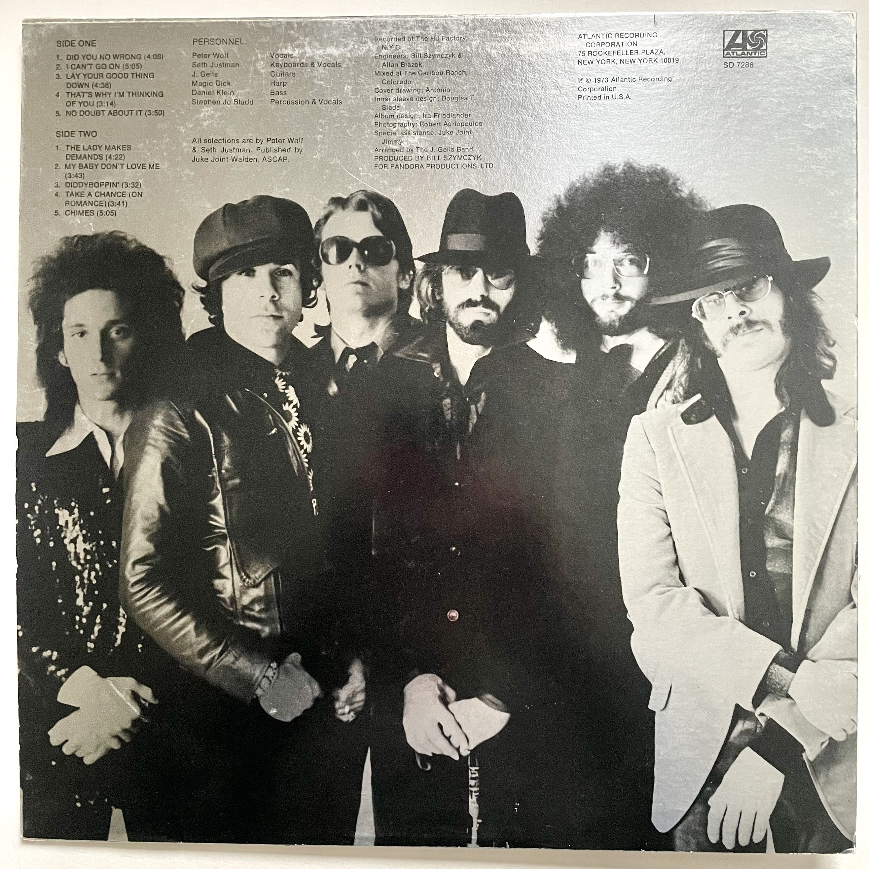 ブルース ロック LP: Ladies Invited by The J. Geils Band、Atlantic