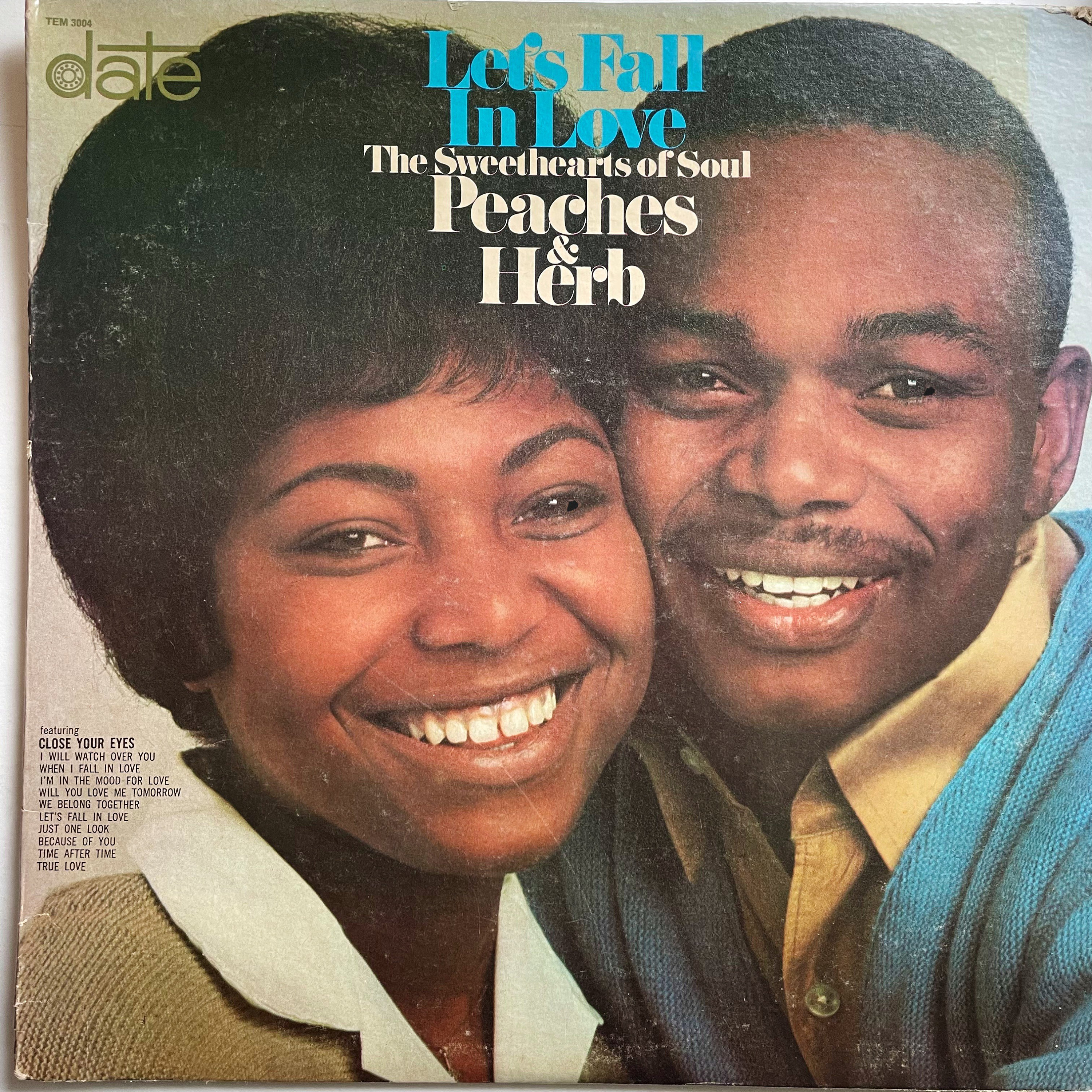 Vintage Soul LP: Lets Fall in Love by Peaches & Herb Mono 