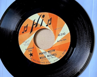 Willie Mitchell - Prayer Meetin’ / Bum Daddy | Promo | Hi Records, 1968 | vintage 45RPM single | samples