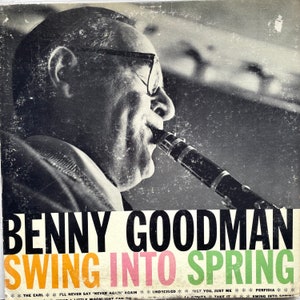 Jazz LP: Swing Into Spring by Benny Goodman, compilation, mono, promo, Columbia, 1958
