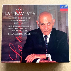 Opern CD Set: Verdi La Traviata von Georg Solti, Royal Opera House Orch. & Choir, Angela Gheorghiu, 2xCD, London 28944811926, 1995