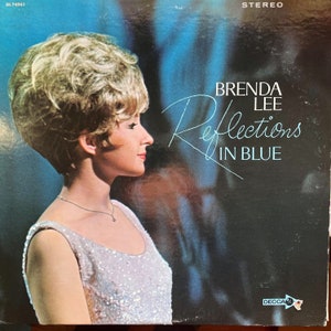 Vintage vocals LP: Reflections In Blue by Brenda Lee, Decca DL74941, 1967