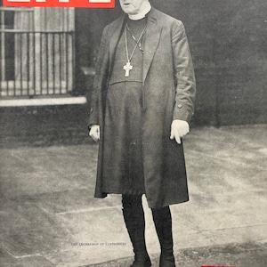 Vintage magazine: Life, Vol. 1, No. 4, December 14, 1936, Archbishop of Canterbury