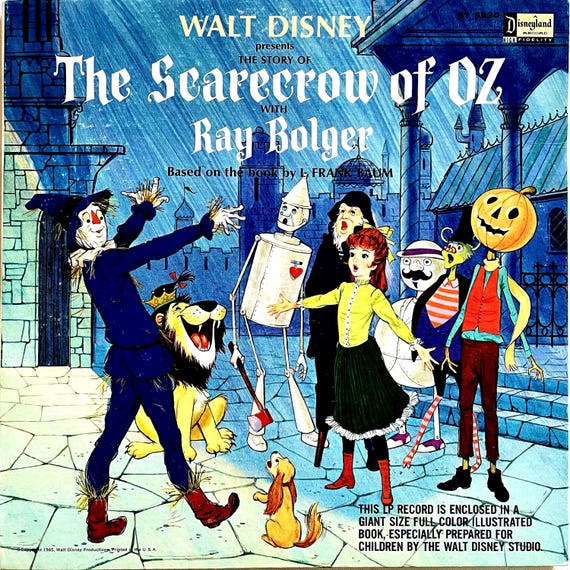 Ray Bolger - Walt Disney Presents The Scarecrow of Oz  | gatefold, booklet | Disneyland ST3930, 1965 | vintage children’s LP | Samples.