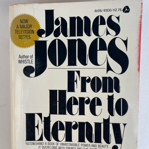 War novel: From Here To Eternity by James Jones (1951), 4th pb Printing, Avon, c. 1980