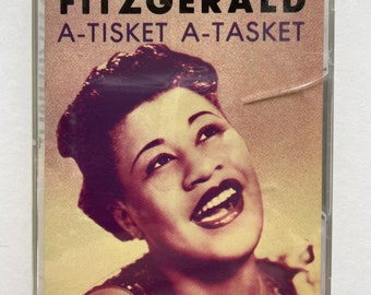 Vintage vocals cassette: A-Tisket A-Tasket by Ella Fitzgerald, sealed, compilation, MCA MCAC-20253, 1985