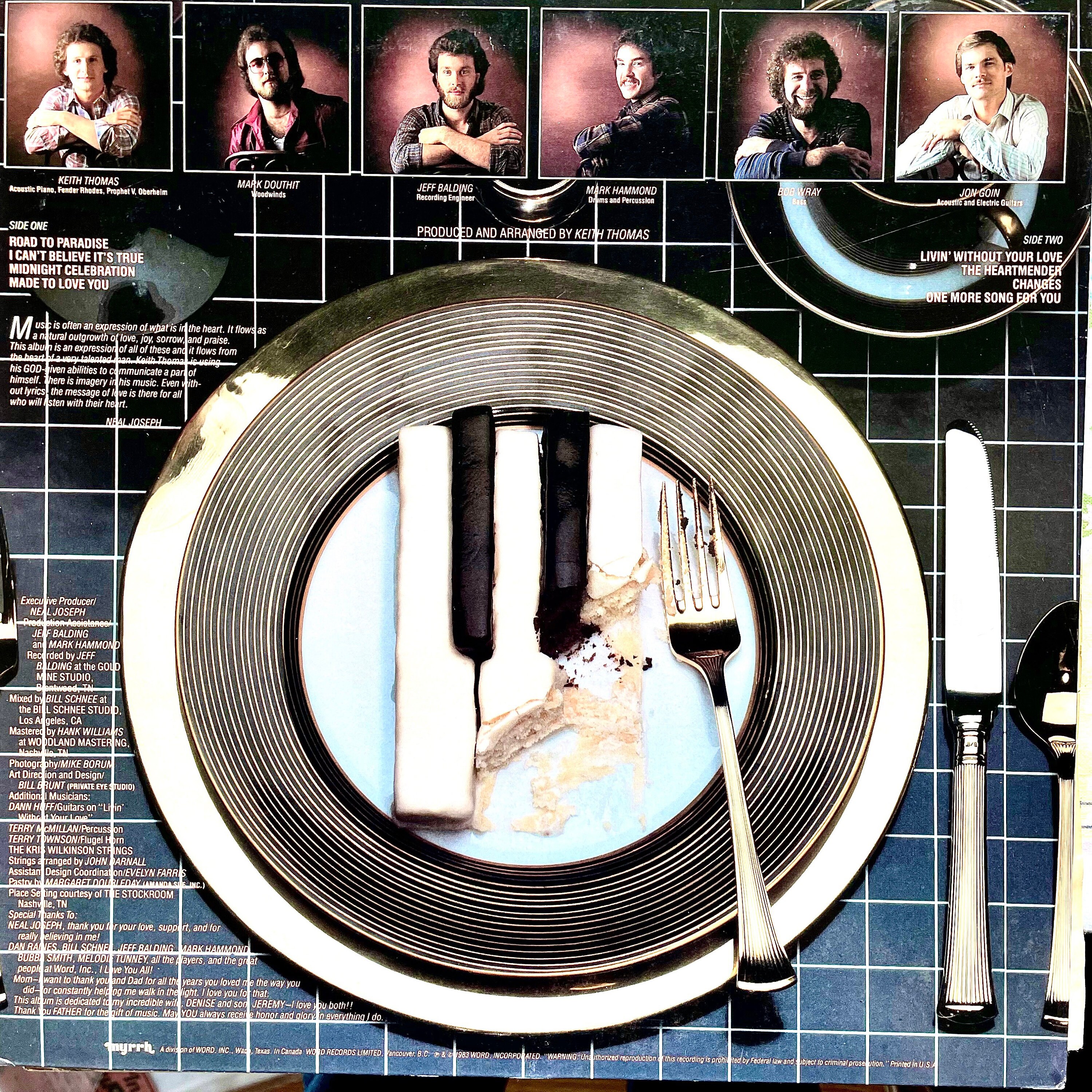 Vintage Soul Jazz LP: Instrumental Appetite by Keith Thomas, Myrrh