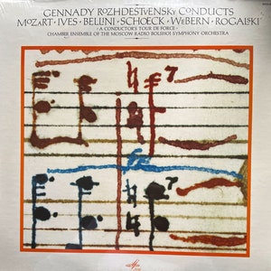Vintage Classical LP: Gennady Rozhdestvensky Conducts Mozart, Ives, Bellini…. with Moscow Radio Bolshoi…, sealed, Westminster WGS-8338, 1976