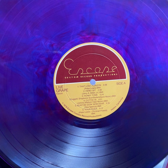 ★Grape／Live Grape Vintage Rock LP: Live Grape by Moby Grape, Live, Purple