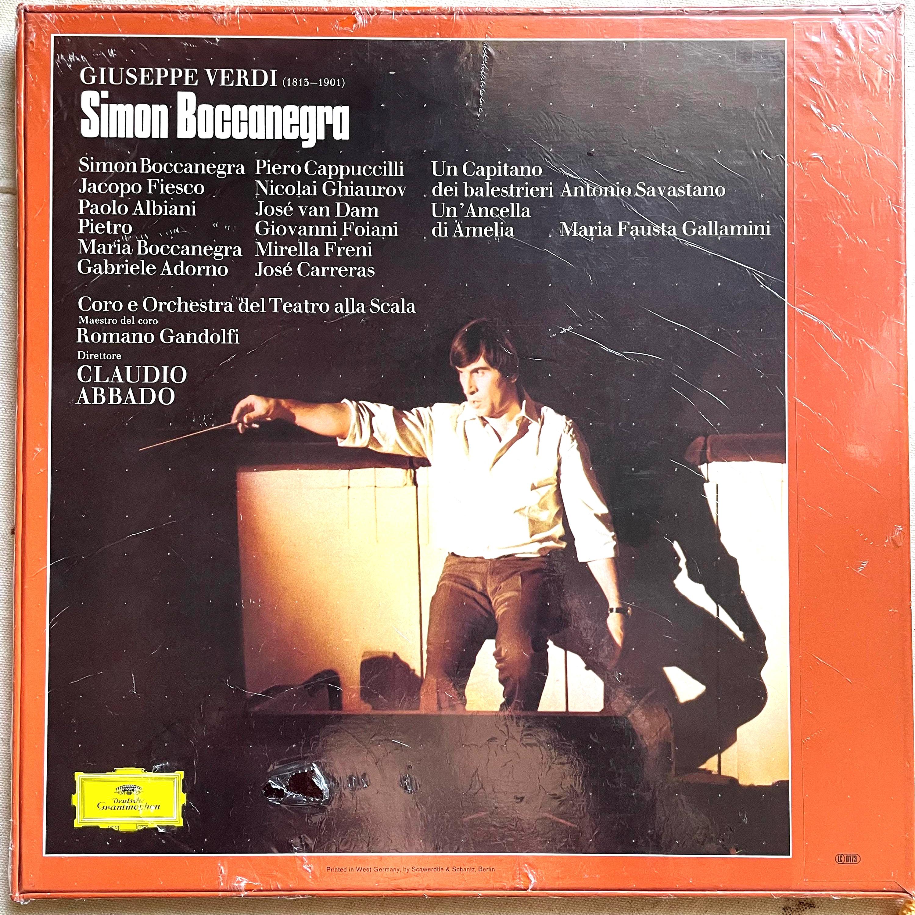 Sealed Opera LP Box Set: Verdi Simon Boccanegra With Claudio