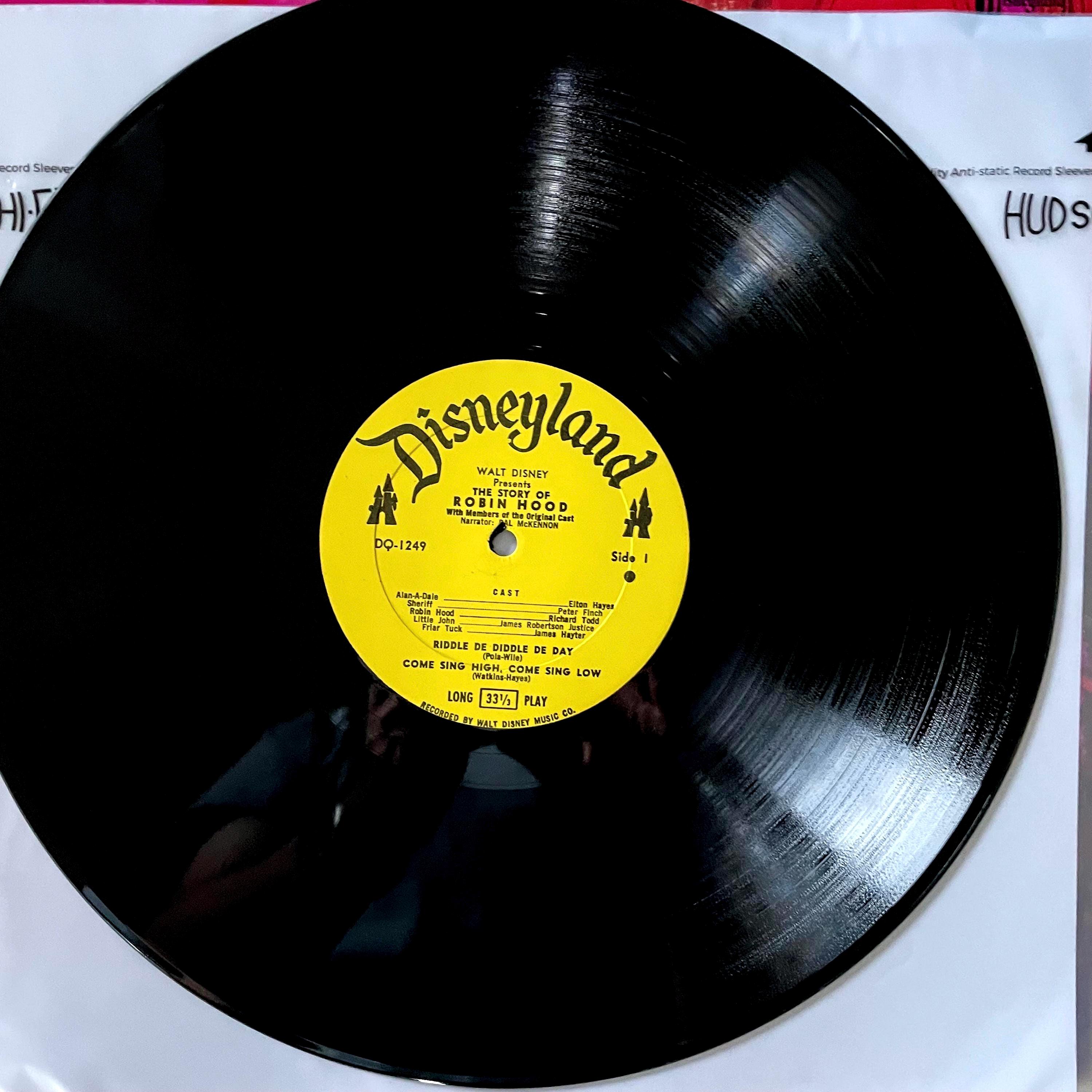 Children's LP: Walt Disney Presents the Story of Robin Hood, Mono
