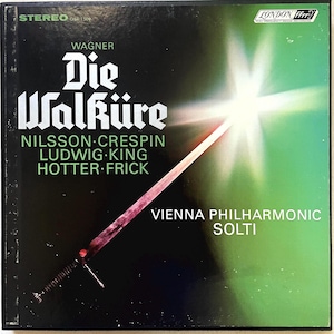 Opera lp box set: Wagner - Die Walkure by Georg Solti / Vienna Philharmonic / J. King, B. Nilsson. , 5XLP, London OSA1509,  1966