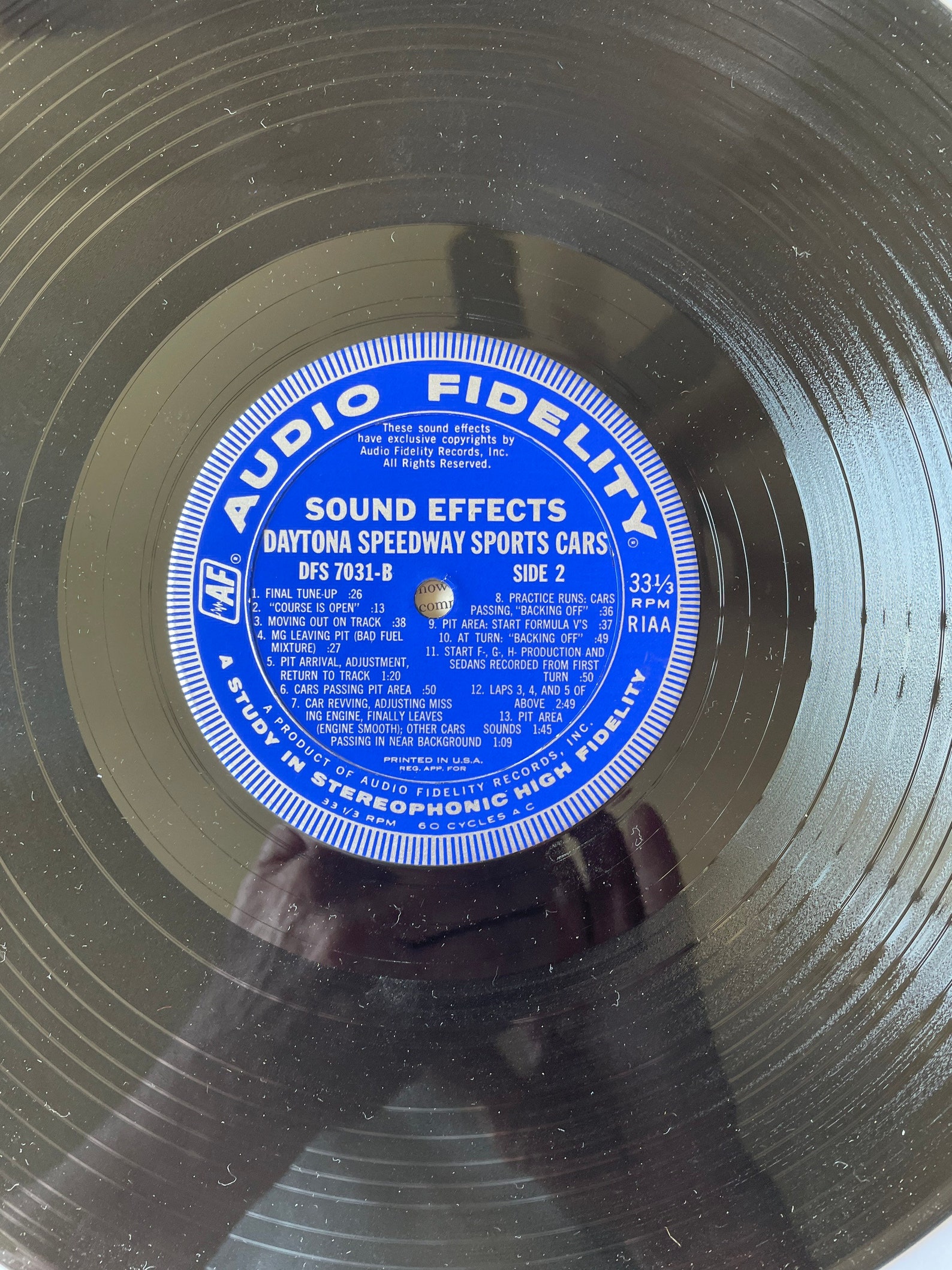 Vintage Sound Effects LP Sound Effects Daytona Speedway Etsy