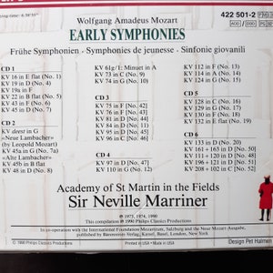 Vintage classical CD set: Mozart Symphonies Vol. 1 & Vol. 2 image 3