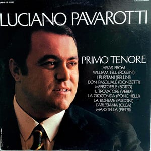 Opera vocals LP: Luciano Pavarotti Primo Tenore, compilation, st, London OS26192, 1971