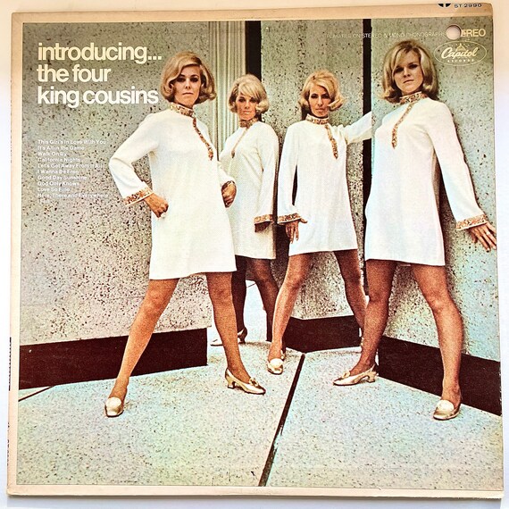 洋楽 four king cousins capitol US Vintage Pop LP: Introducing…the Four King Cousins, Capitol
