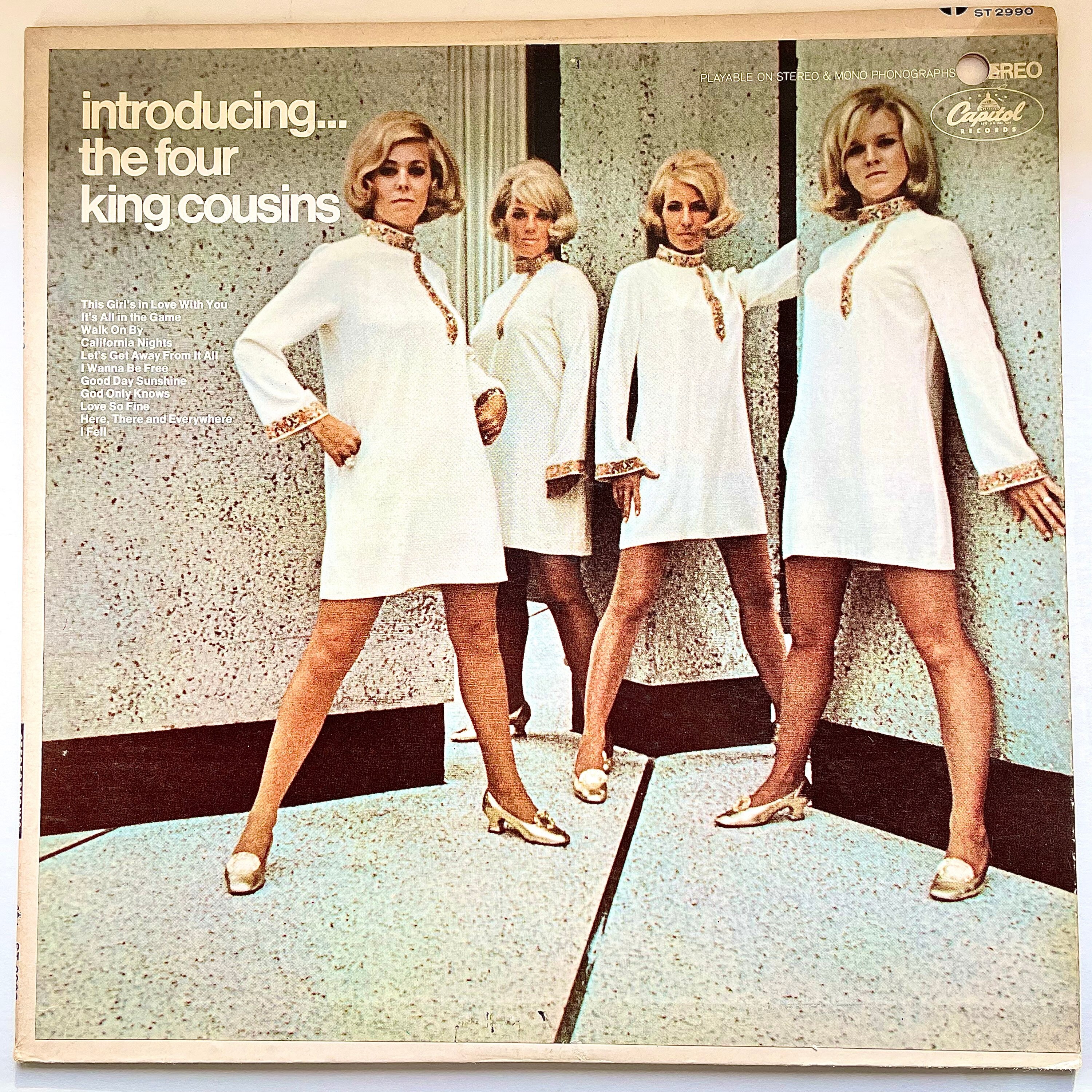 洋楽 four king cousins capitol US Vintage Pop LP: Introducing…the Four King Cousins, Capitol