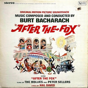 Vintage soundtrack LP: After The Fox by Burt Bacharach, United Artists UAS5148, 1968