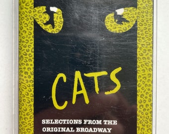 Vintage Broadway cassette: Selections From Cats by Andrew Lloyd Webber, Geffen M5G2026