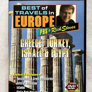 リック・スティーブスのヨーロッパ旅行記 - ギリシャ、トルコ、イスラエル、エジプト | 特典映像付き | 3.5時間 | 2001年 | DVD旅行番組