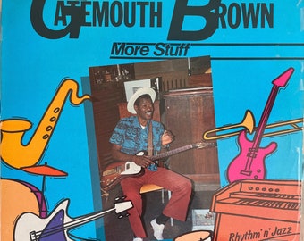 More Stuff di Clarence Gatemouth Brown, raro LP blues, importazione, Black And Blue MU219, 1973