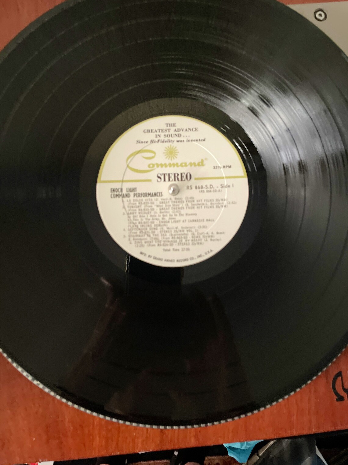 Easy Listening LP: Command Performances by Enoch Light, Gatefold ...