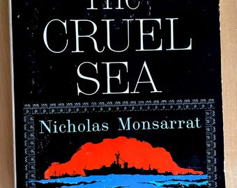 Sea Story, livre de poche : The Cruel Sea de Nicholas Monsarrat, 1ère édition pour l'enrichissement des lecteurs, 1ère impression, Washington Square, 1964