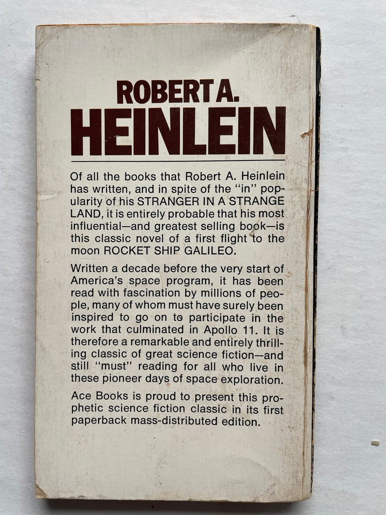 Vintage Scifi Paperback: Rocket Ship Galileo by Robert Heinlein (1947 ...