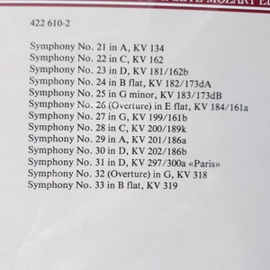 Vintage classical CD set: Mozart Symphonies Vol. 1 & Vol. 2 image 10