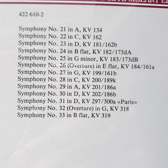 Vintage Classical CD Set: Mozart Symphonies Vol. 1 & Vol. 2 - Etsy