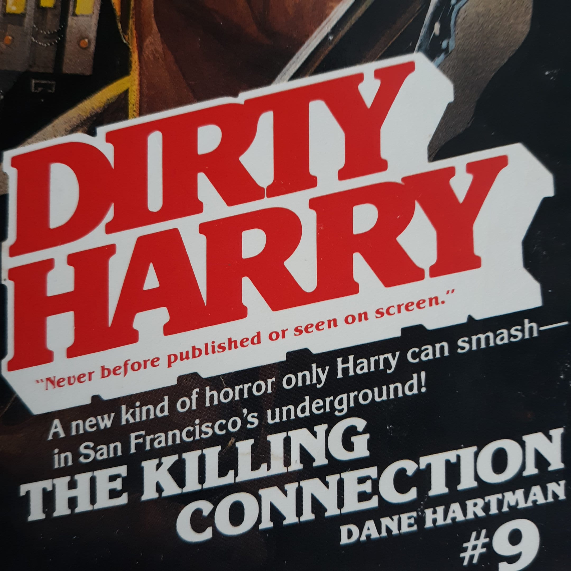 Dirty Harry #9 the Killing Connection by Dane Hartman | 1st Ed