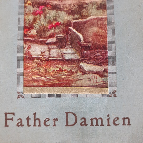 Vintage book: Father Damien by Robert Louis Stevenson (1890), c.1935