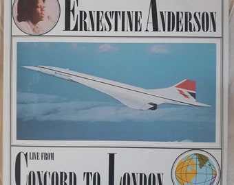 Vintage jazz vocals LP: Concord To London by Ernestine Anderson, Concord, 1974