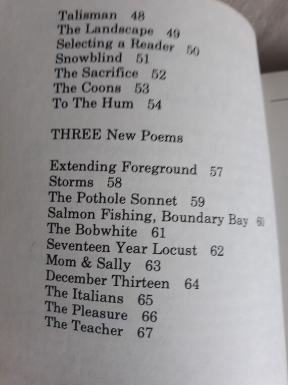 Vintage Poetry: New & Selected Poems by James Bertolino, 1st