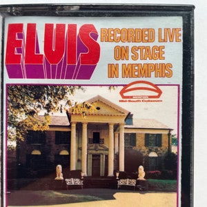 Vintage vocals cassette: Elvis recorded Live On Stage in Memphis, RCA CPK1-0606, 1974