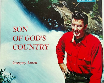 LP vintage di Gregory Loren: Son Of God’s Country, vinile rosso, 1958