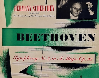 Beethoven Symphony No. 7, Hermann Scherchen, Vienna State Opera, 1951 Westminster LP