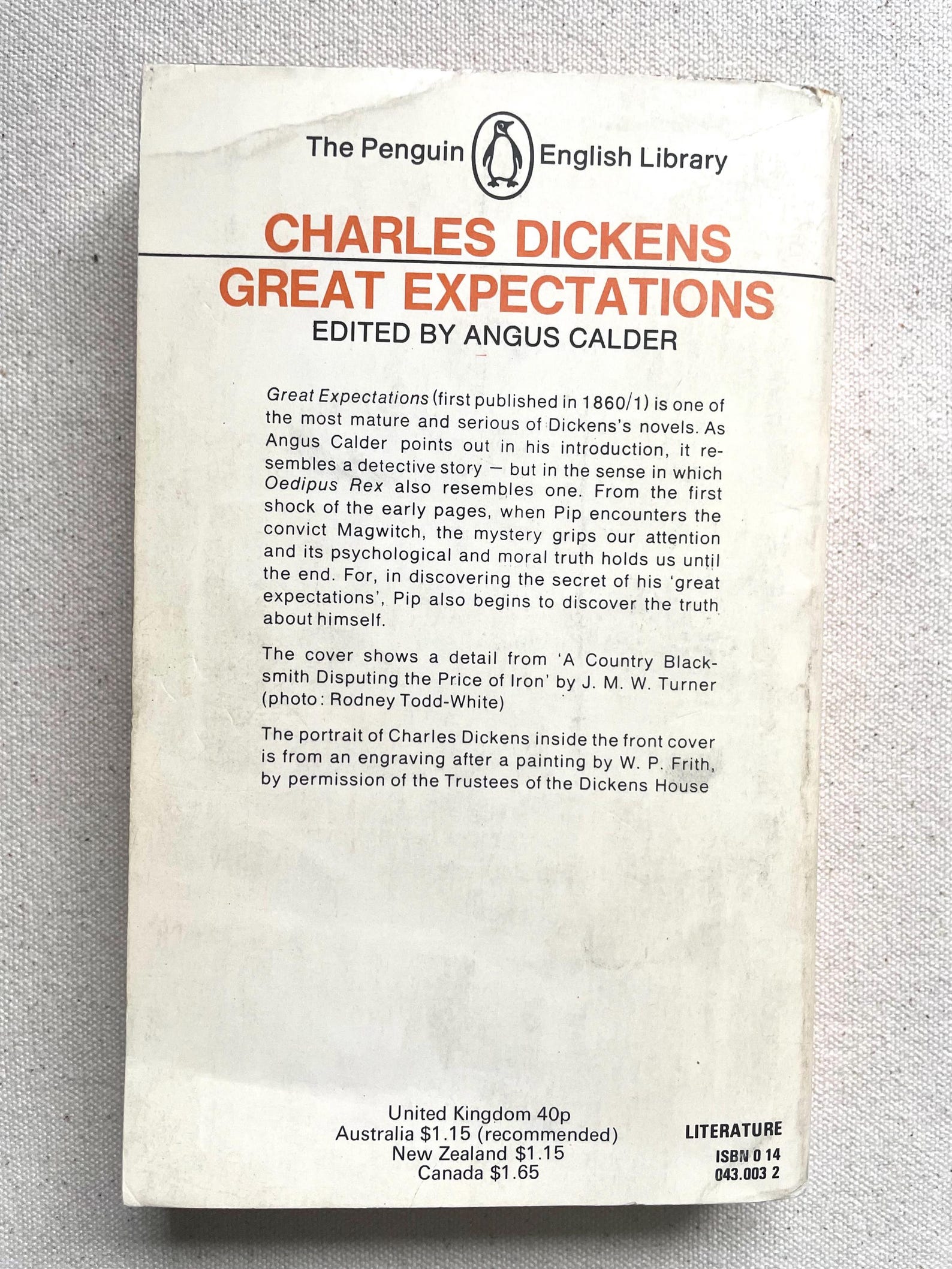 Great Expectations by Charles Dickens | Import | Penguin, 1972 ...